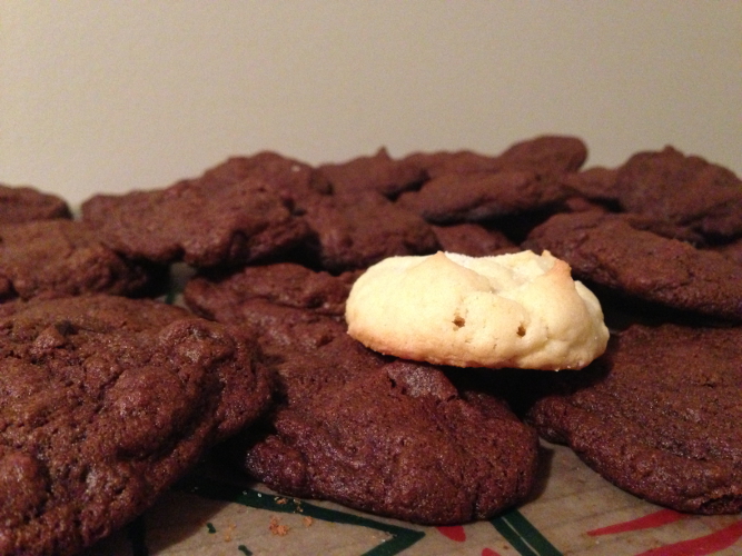 This picture was required since they chocolates were cooling when I only had one bunny left