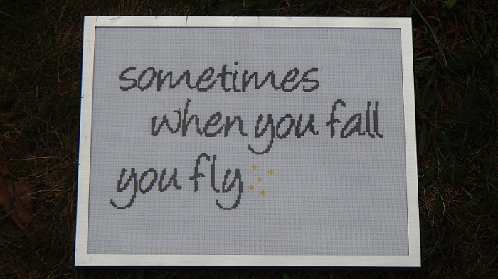 &quot;Sometimes when you fall, you fly&quot;