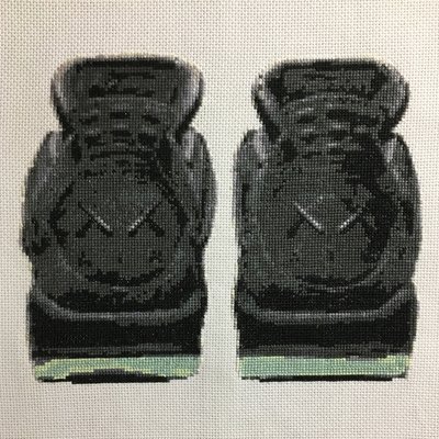 KAWS x Jordan 4 Xstitch