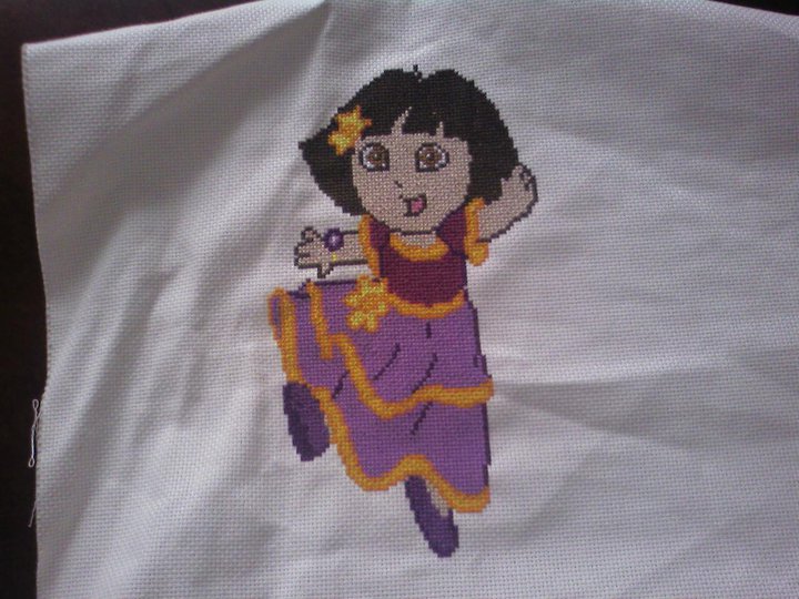 Dora - made for my friend Kayla's daughter, who has a room that is pretty much entirely Dora.  Send me a message if you want the pattern for this, it came from another site, but I think I still have it somewhere