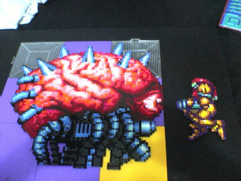 Varia Super Metroid &quot;Jumping&quot; Samus with Mother Brain from Metroid Zero Mission
