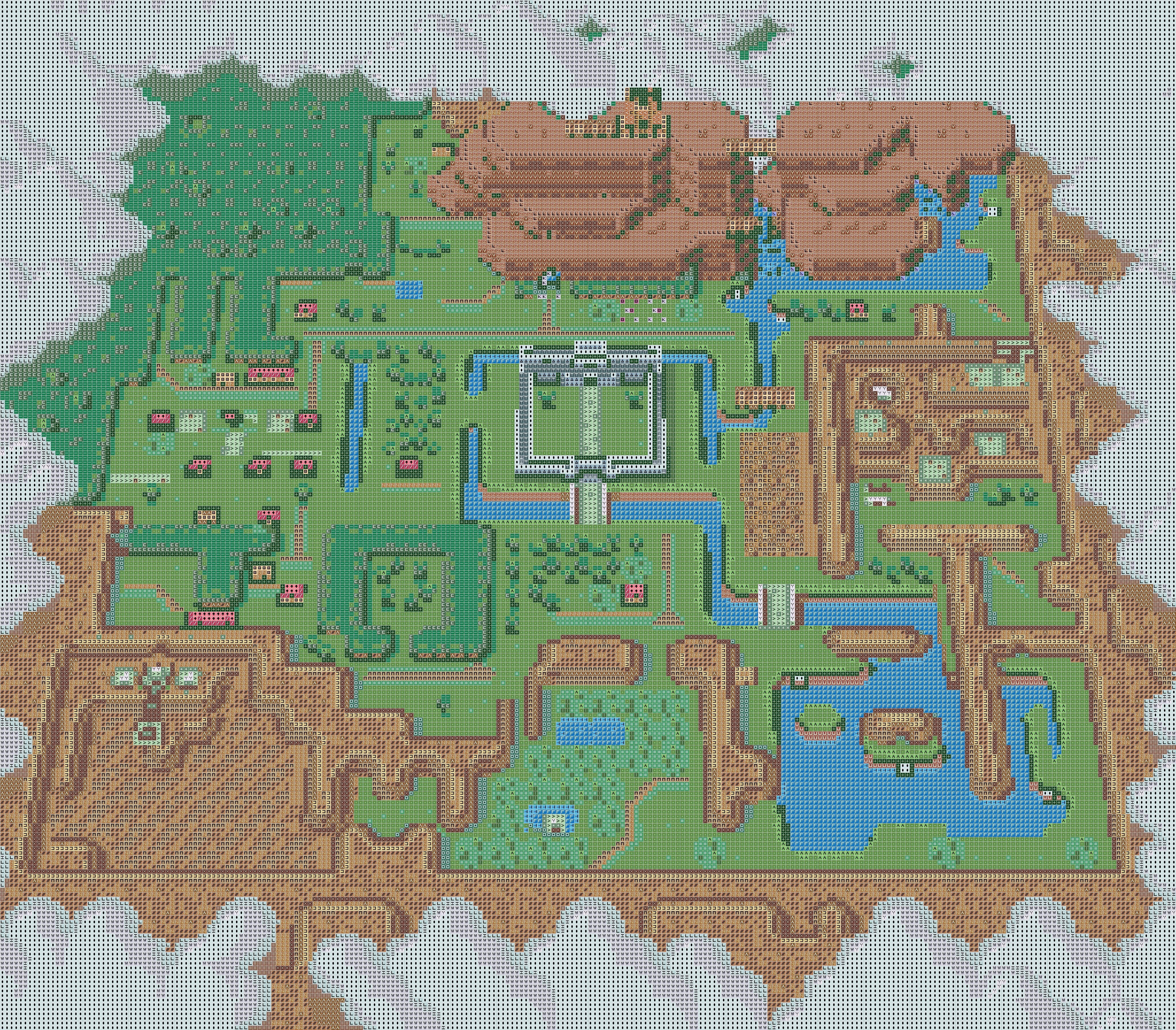 Pattern of Hyrule Light World Map