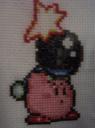 Kirby Sprite Cross Stitch