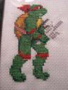 Raphael Ninja Turtle Cross Stitch