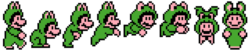 Frog Mario Towels Cross Stitch Pattern Thumbnail