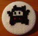 mario cross stitch pin