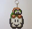 Mario Perler Bead Keychain 01