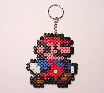 perler bead patterns. perler bead keychains