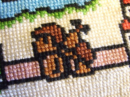 Super Mario Bros. 3 World 1 Map Cross Stitch Pattern 