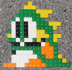 The Pixel of Zelda: the Princess, Lego sprite mosaic of Pri…