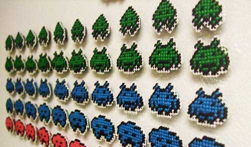 space invaders sprites. of space invaders sprites.