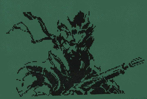 MGS Metal Gear Solid Snake Stitch Needlepoint