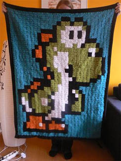 yoshi crochet blanket home furnishings