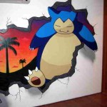 Snorlax Wall Painting