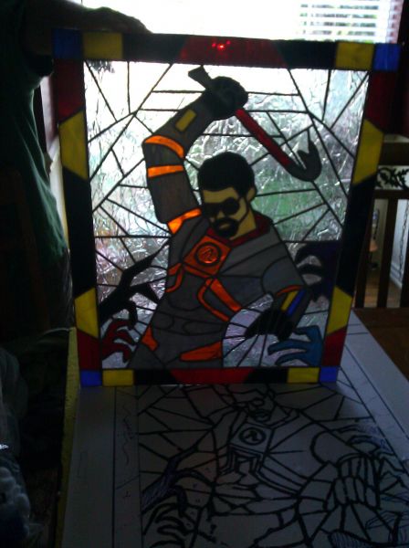 Gordon Freeman Stained Glass