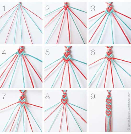 How to Make a Heart Friendship Bracelet with Embroidery Floss Sprite