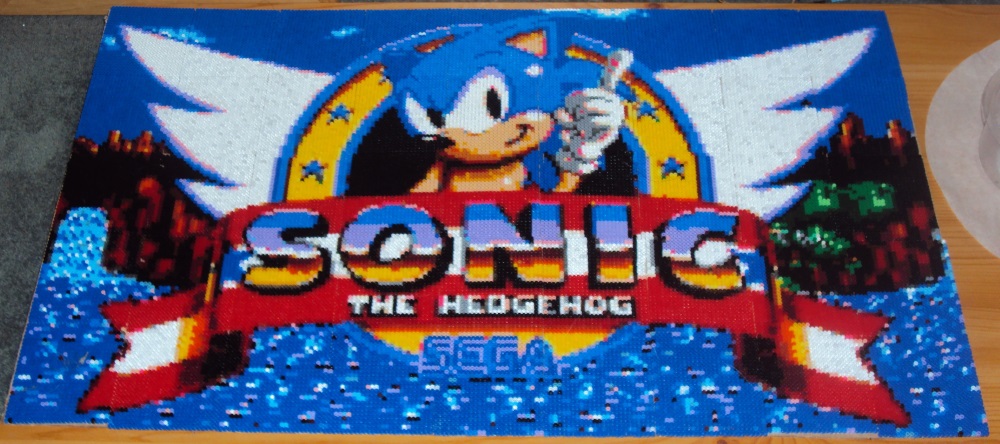 Sonic the Hedgehog Sprites Perler Beads 