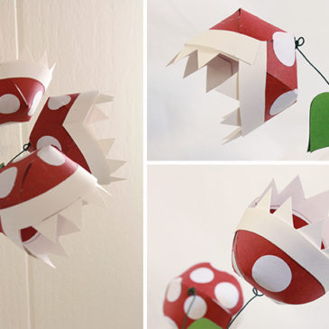 Paper Piranha Plant Flowers