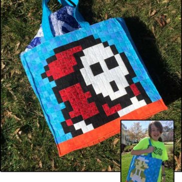 Shy Guy & Luigi Quilted Bag (plus tutorial!)