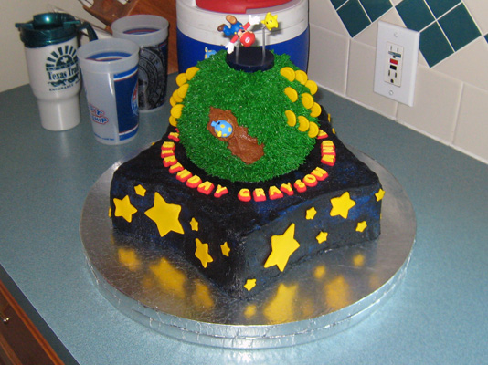 Super Mario Galaxy Cake by omgitsalisa