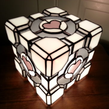 Stained Glass Lamps ~ CL4P-TP and Companion Cube