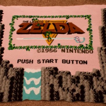 Legend of Zelda Title Screen Blanket