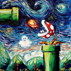 Starry Night Mario Van Gogh