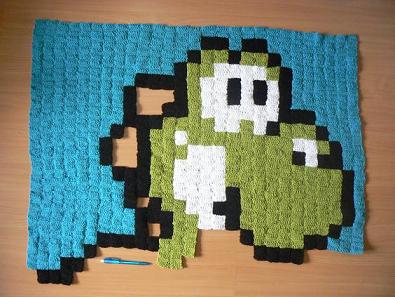 Yoshi Blanket WIP3.JPG
